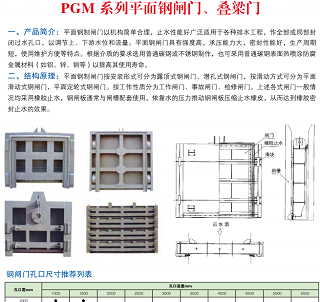 PGM系列平面钢闸门、叠梁门